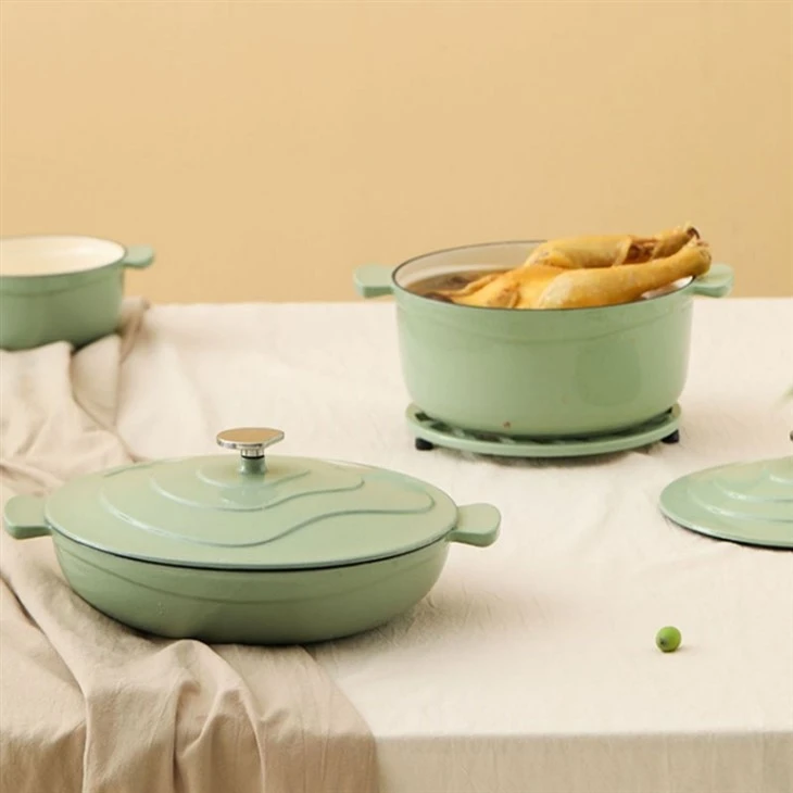 Cast Iron Enamel Cooking Pot
