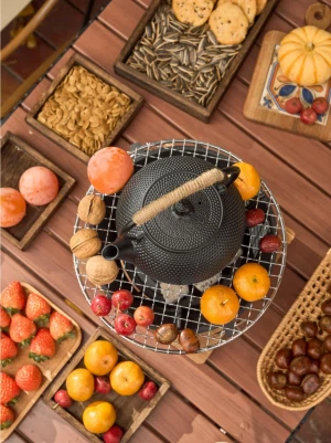 鋳鉄のティーポットの予防策